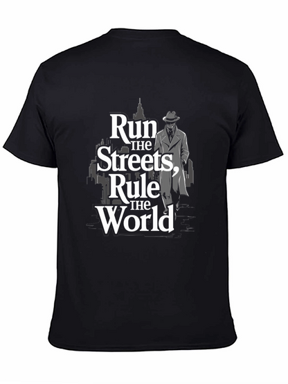 Run the Streets Graphic Black T-Shirt