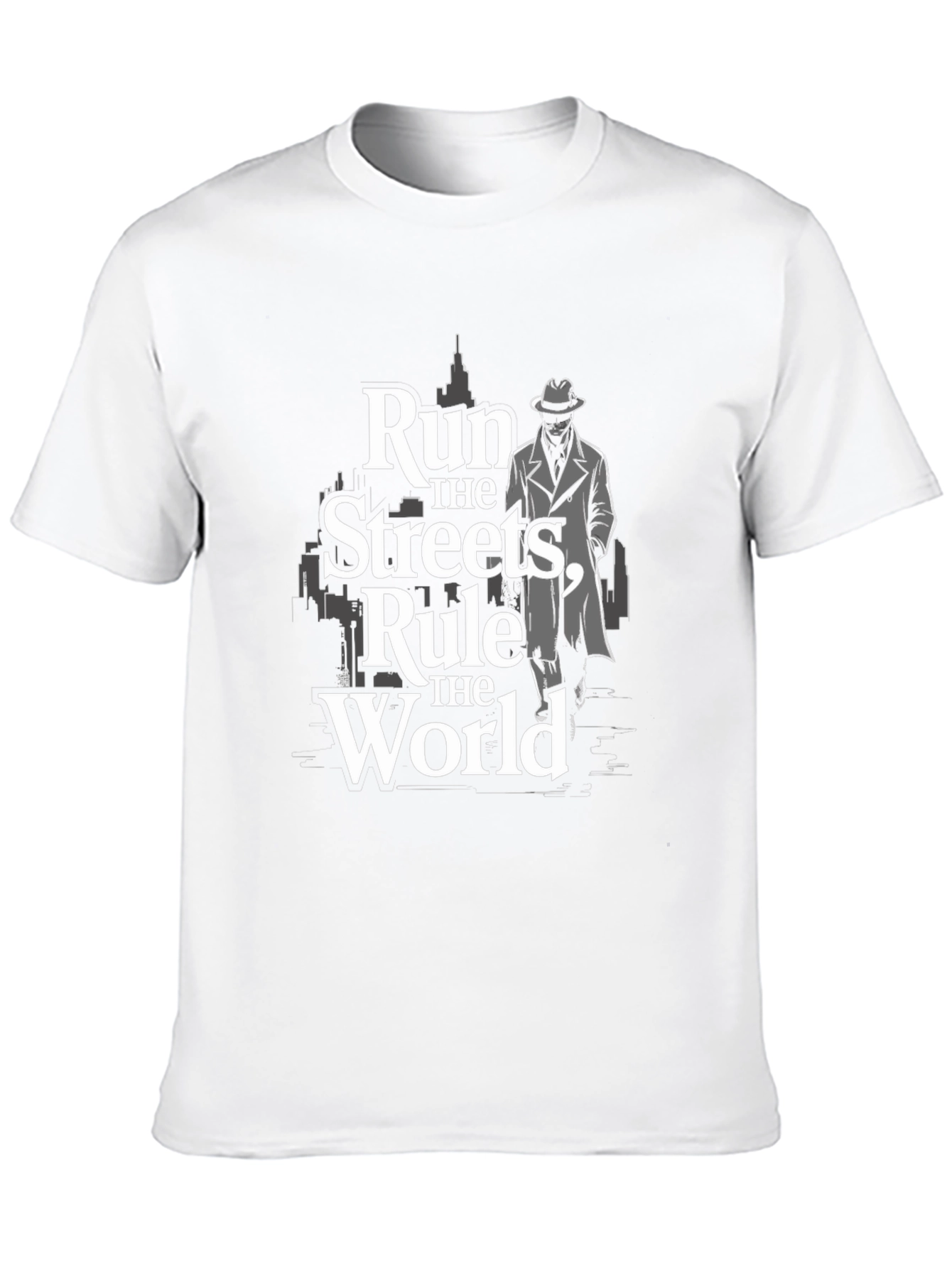 Run the Streets Graphic Black T-Shirt