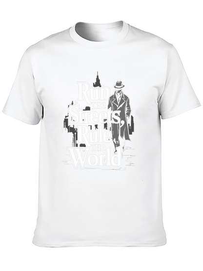 Run the Streets Graphic Black T-Shirt