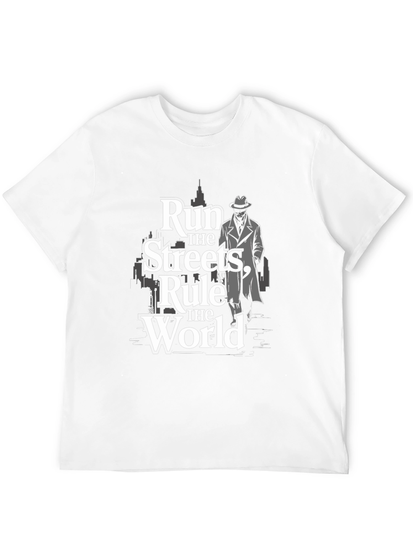 Run the Streets Graphic Black T-Shirt