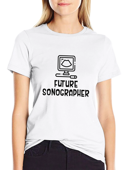 Future Sonographer Black T-Shirt