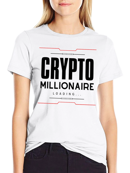 Crypto Millionaire Loading Black T-Shirt
