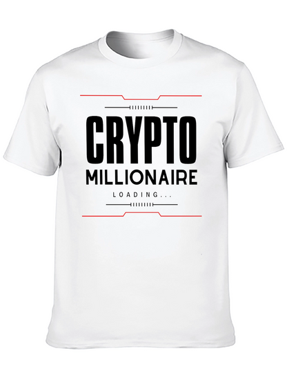Crypto Millionaire Loading Black T-Shirt