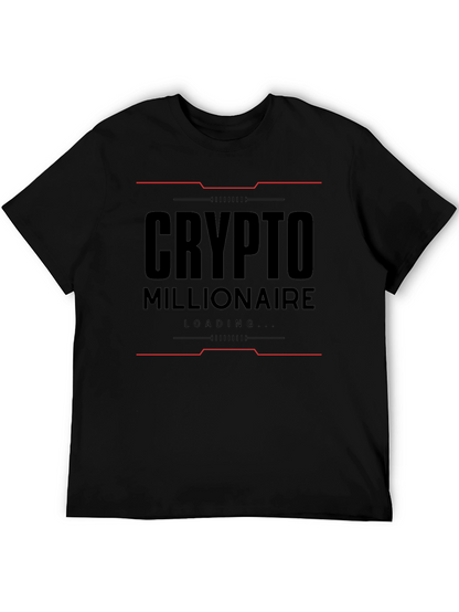 Crypto Millionaire Loading Black T-Shirt