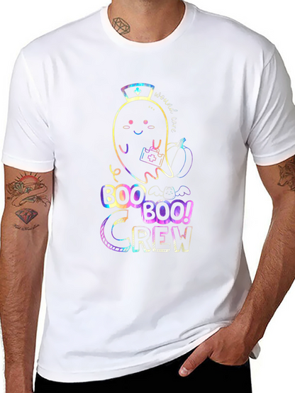 Boo Crew Halloween Nurse Ghost T-Shirt