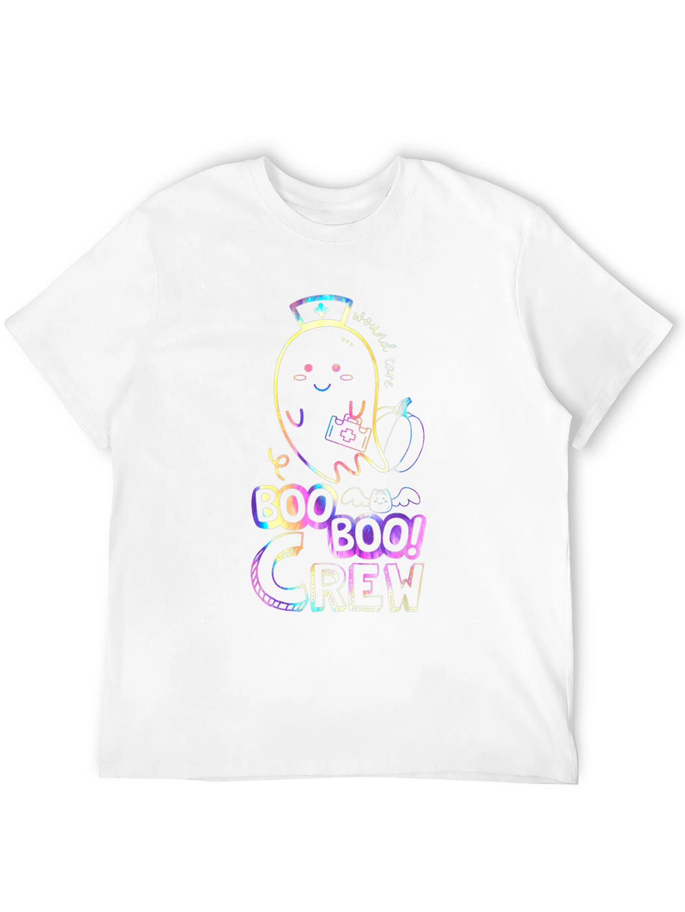 Boo Crew Halloween Nurse Ghost T-Shirt
