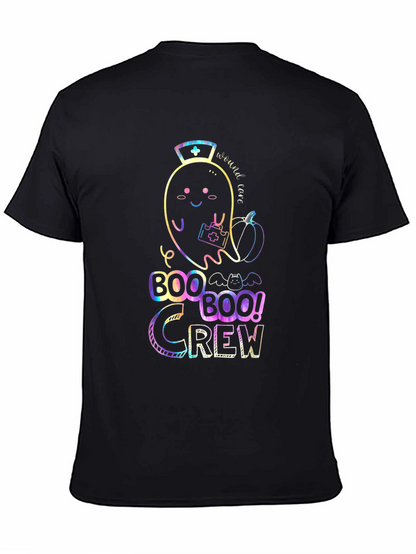 Boo Crew Halloween Nurse Ghost T-Shirt