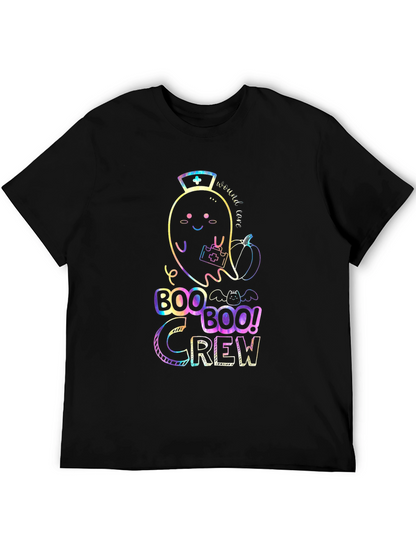 Boo Crew Halloween Nurse Ghost T-Shirt