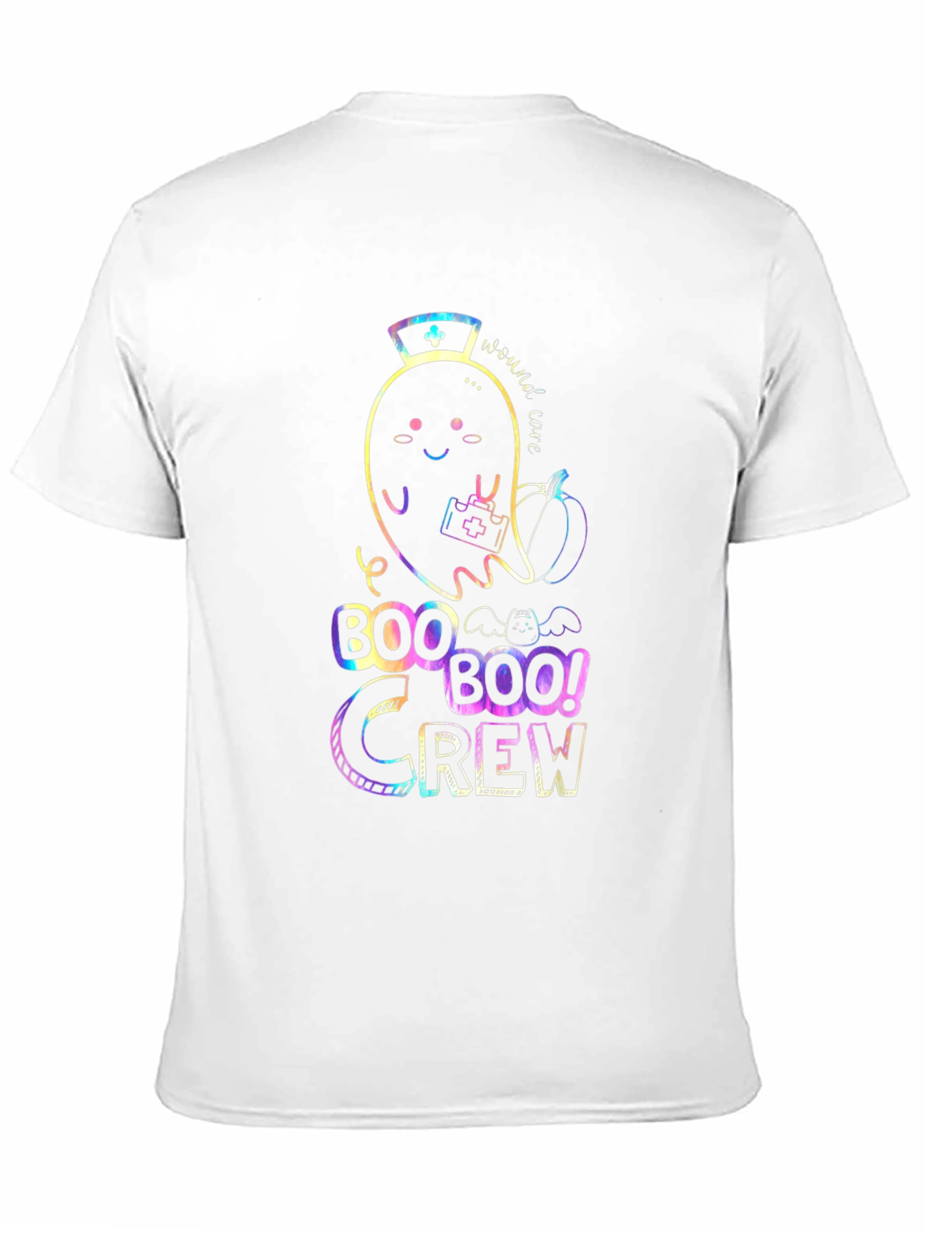 Boo Crew Halloween Nurse Ghost T-Shirt