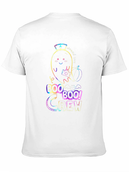Boo Crew Halloween Nurse Ghost T-Shirt