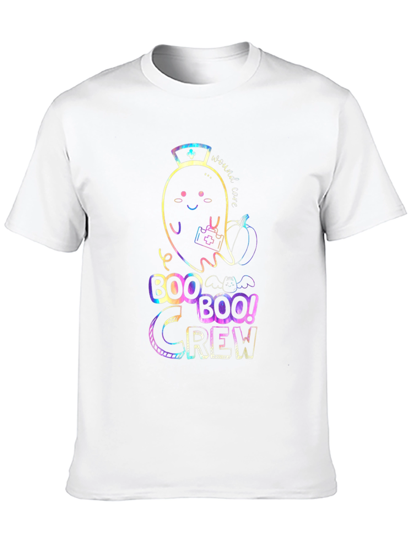 Boo Crew Halloween Nurse Ghost T-Shirt