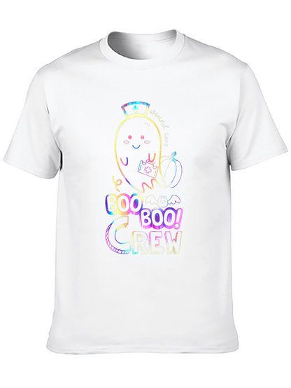 Boo Crew Halloween Nurse Ghost T-Shirt