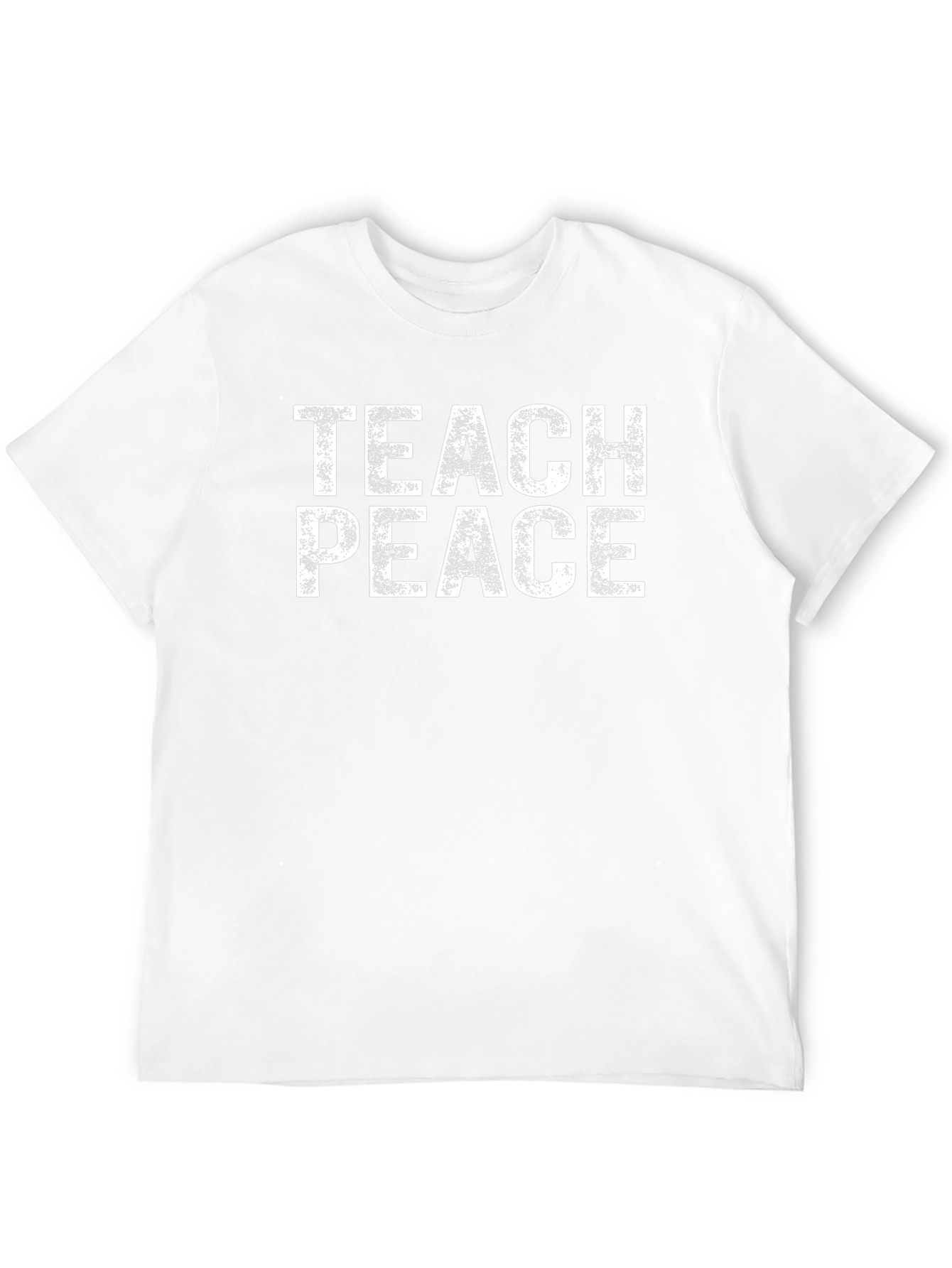 Teach Peace Graphic Tee - Black Cotton T-Shirt