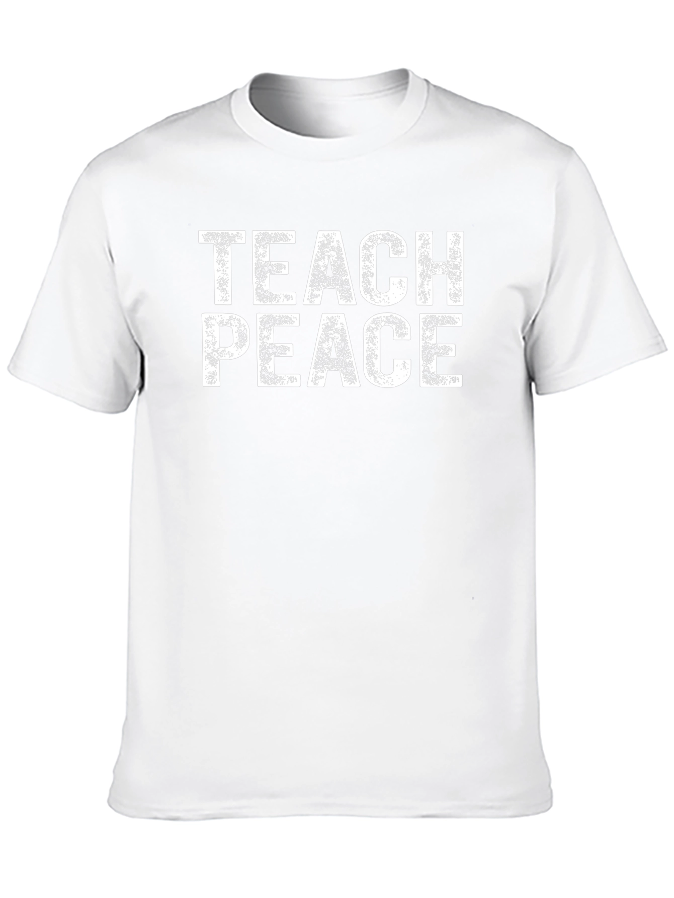 Teach Peace Graphic Tee - Black Cotton T-Shirt