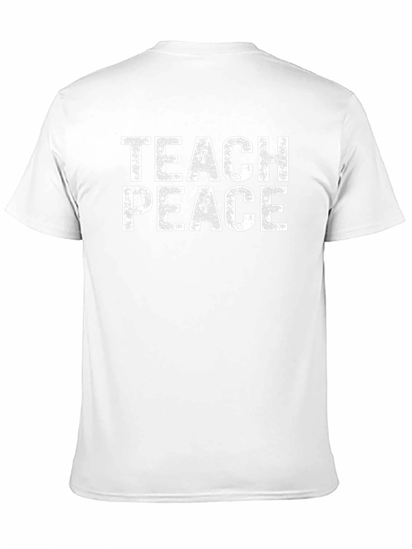 Teach Peace Graphic Tee - Black Cotton T-Shirt