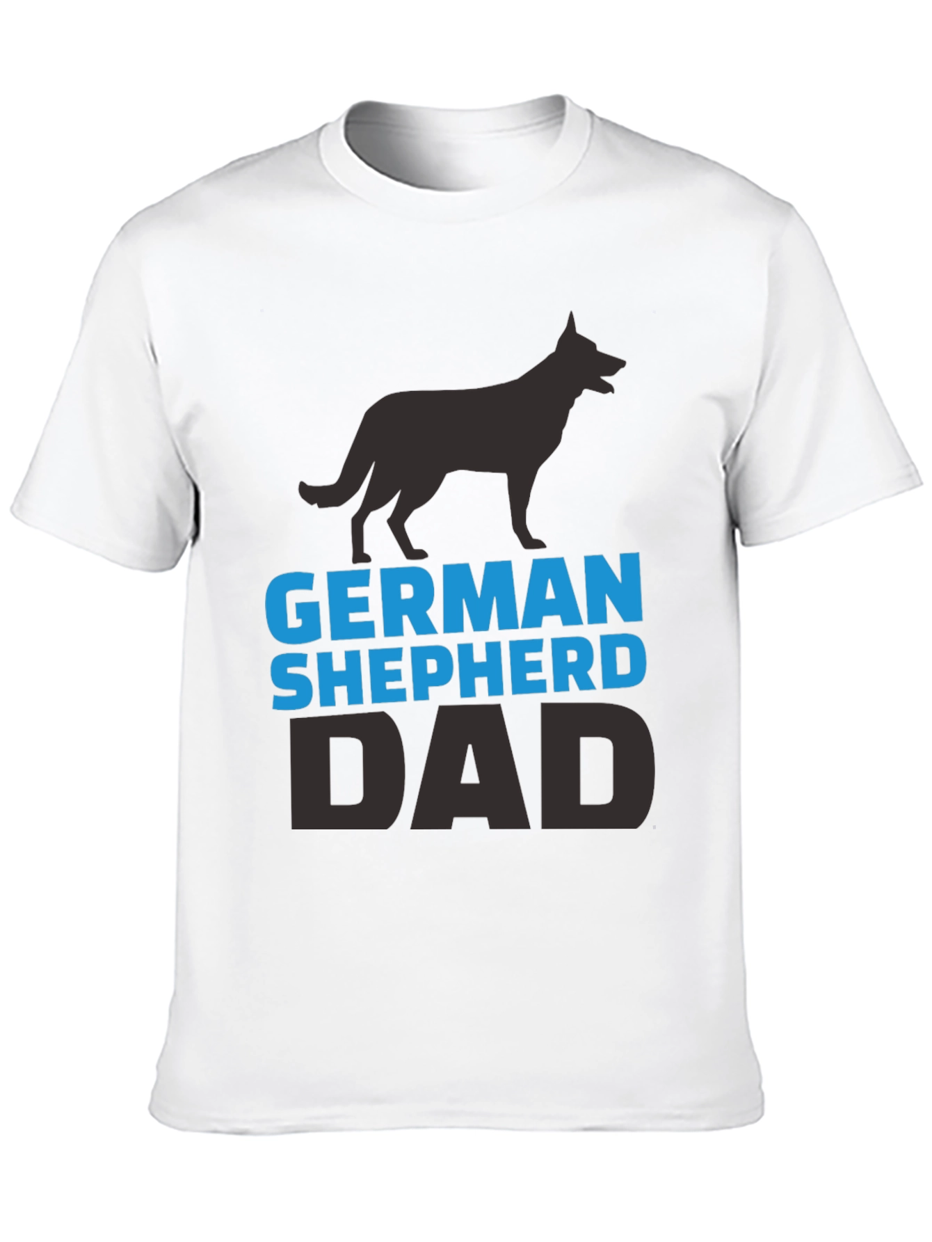 German Shepherd Dad Black T-Shirt