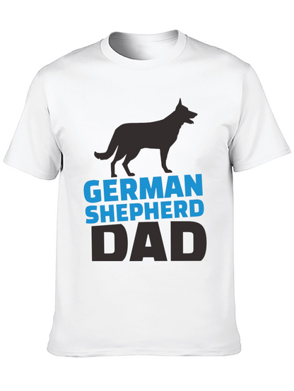 German Shepherd Dad Black T-Shirt