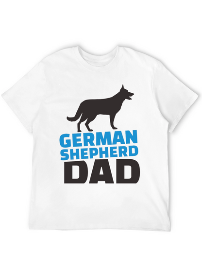 German Shepherd Dad Black T-Shirt