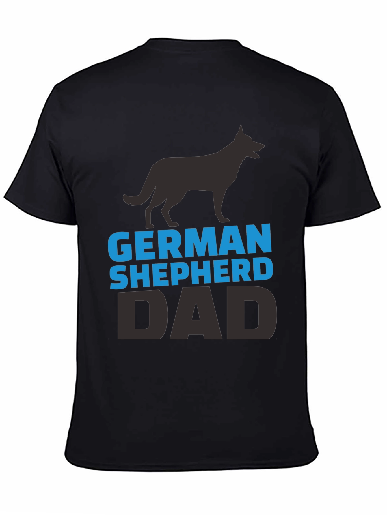 German Shepherd Dad Black T-Shirt
