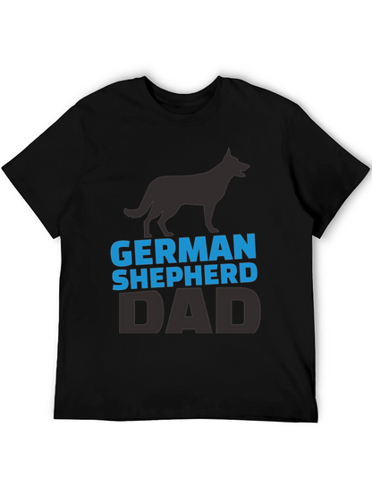 German Shepherd Dad Black T-Shirt