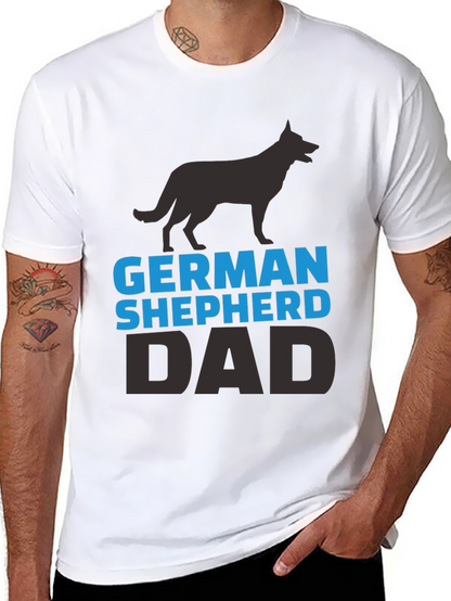 German Shepherd Dad Black T-Shirt