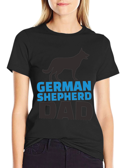 German Shepherd Dad Black T-Shirt