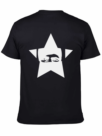 Star Face Graphic Tee - Mens Black T-Shirt