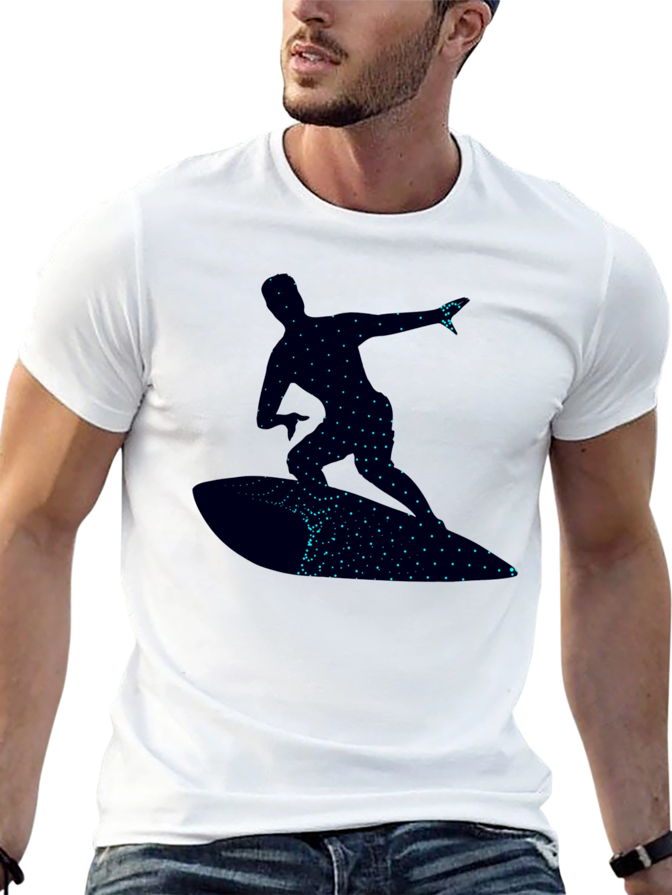 Surfer Graphic T-Shirt - Black