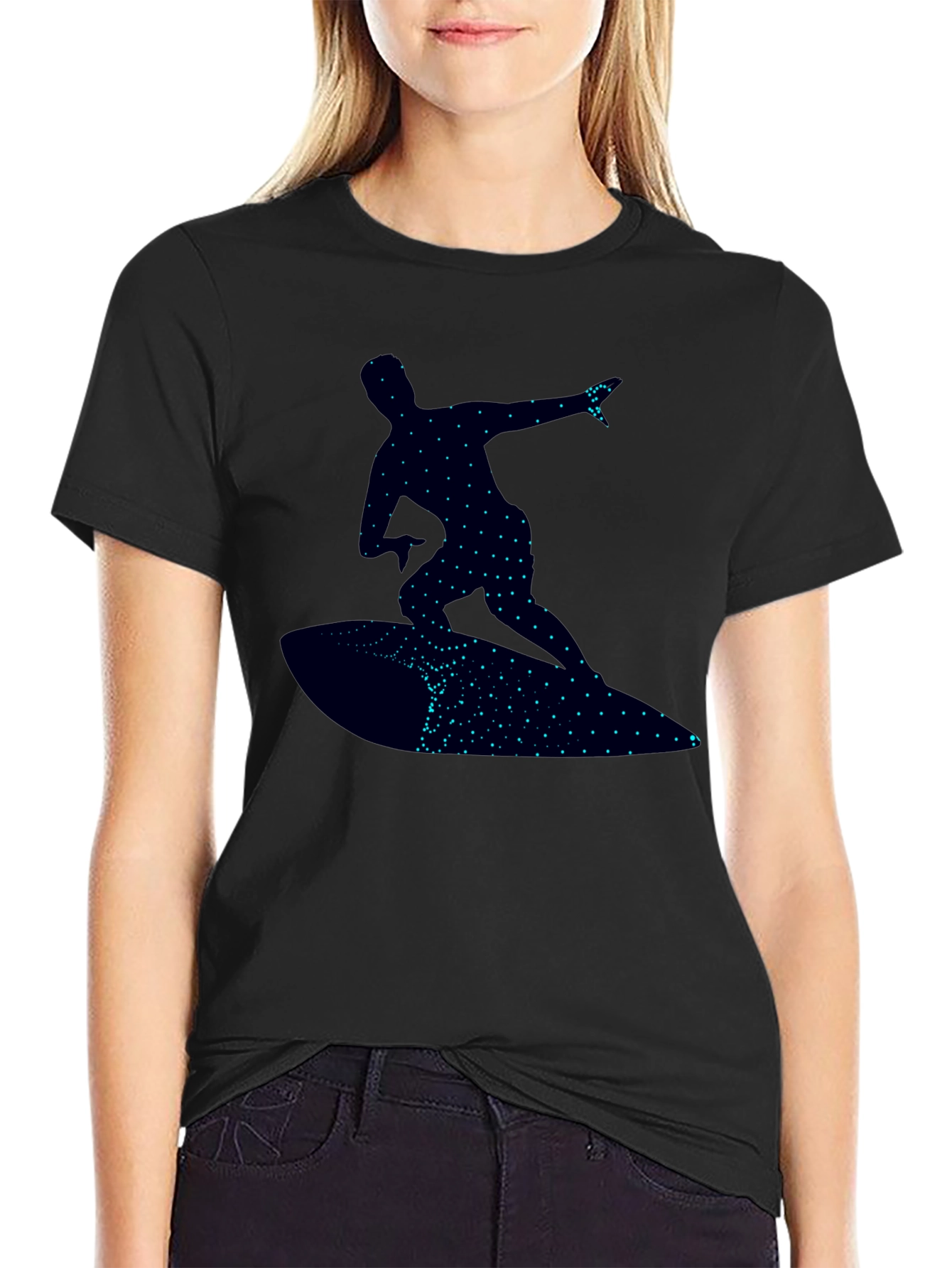 Surfer Graphic T-Shirt - Black