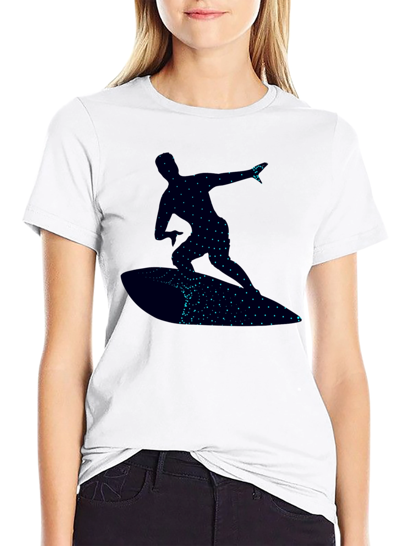 Surfer Graphic T-Shirt - Black