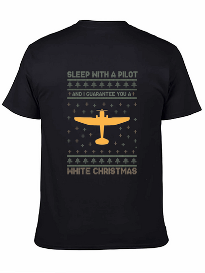Pilot Christmas T-Shirt | Holiday Airplane Tee