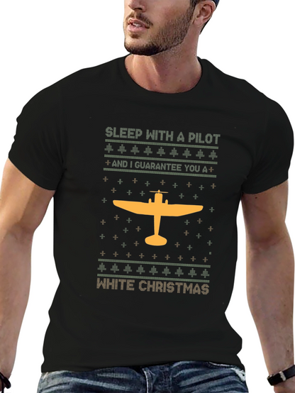 Pilot Christmas T-Shirt | Holiday Airplane Tee
