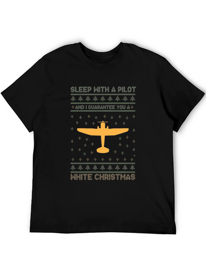 Pilot Christmas T-Shirt | Holiday Airplane Tee