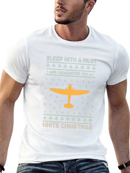 Pilot Christmas T-Shirt | Holiday Airplane Tee