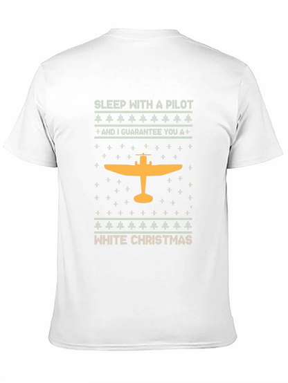 Pilot Christmas T-Shirt | Holiday Airplane Tee