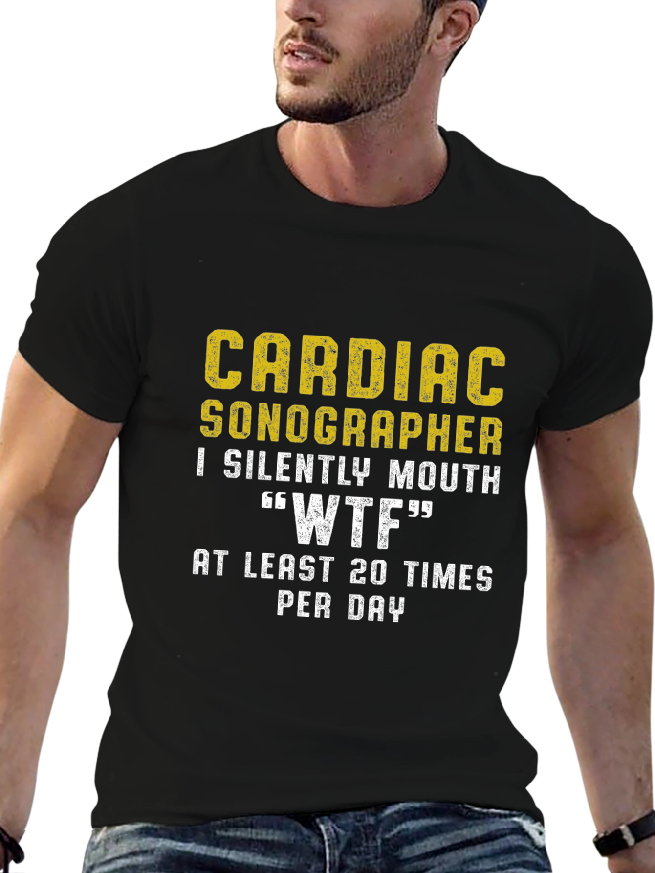 Cardiac Sonographer WTF Funny T-Shirt