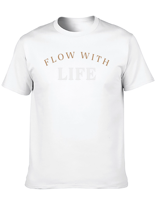 Flow With Life Black Graphic Tee