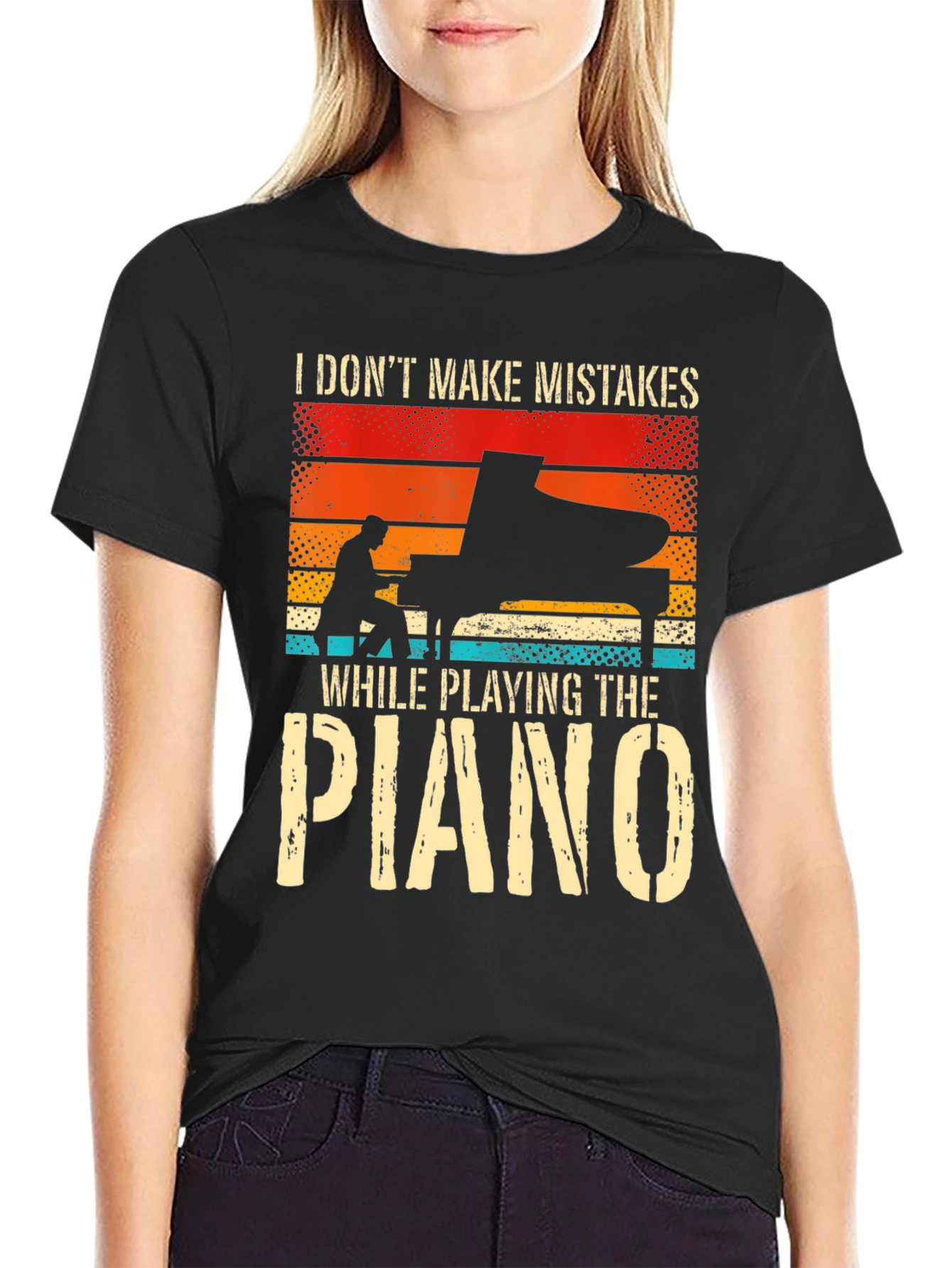 Piano Player T-Shirt: I Dont Make Mistakes