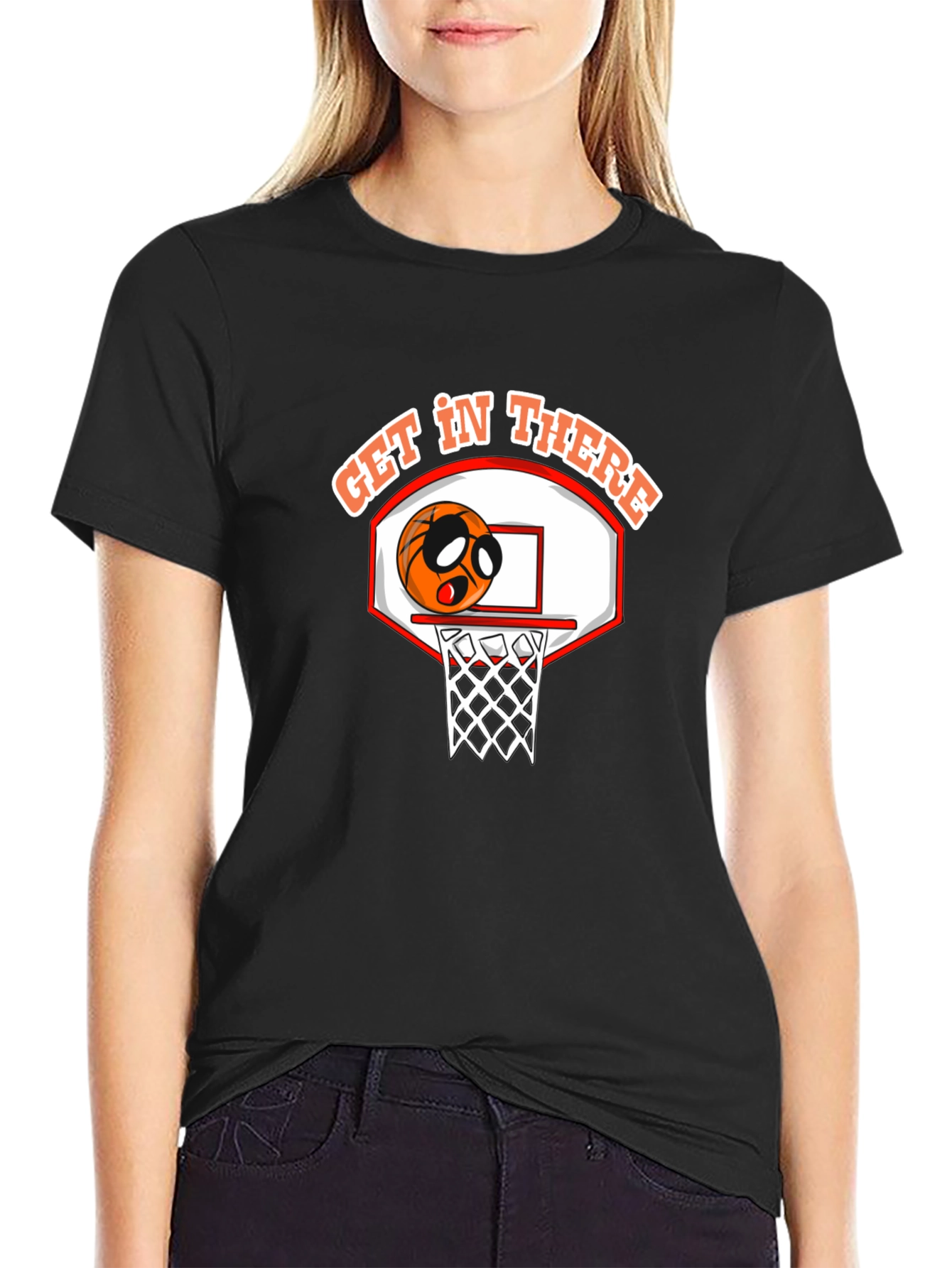 Basketball Get In There Graphic Tee