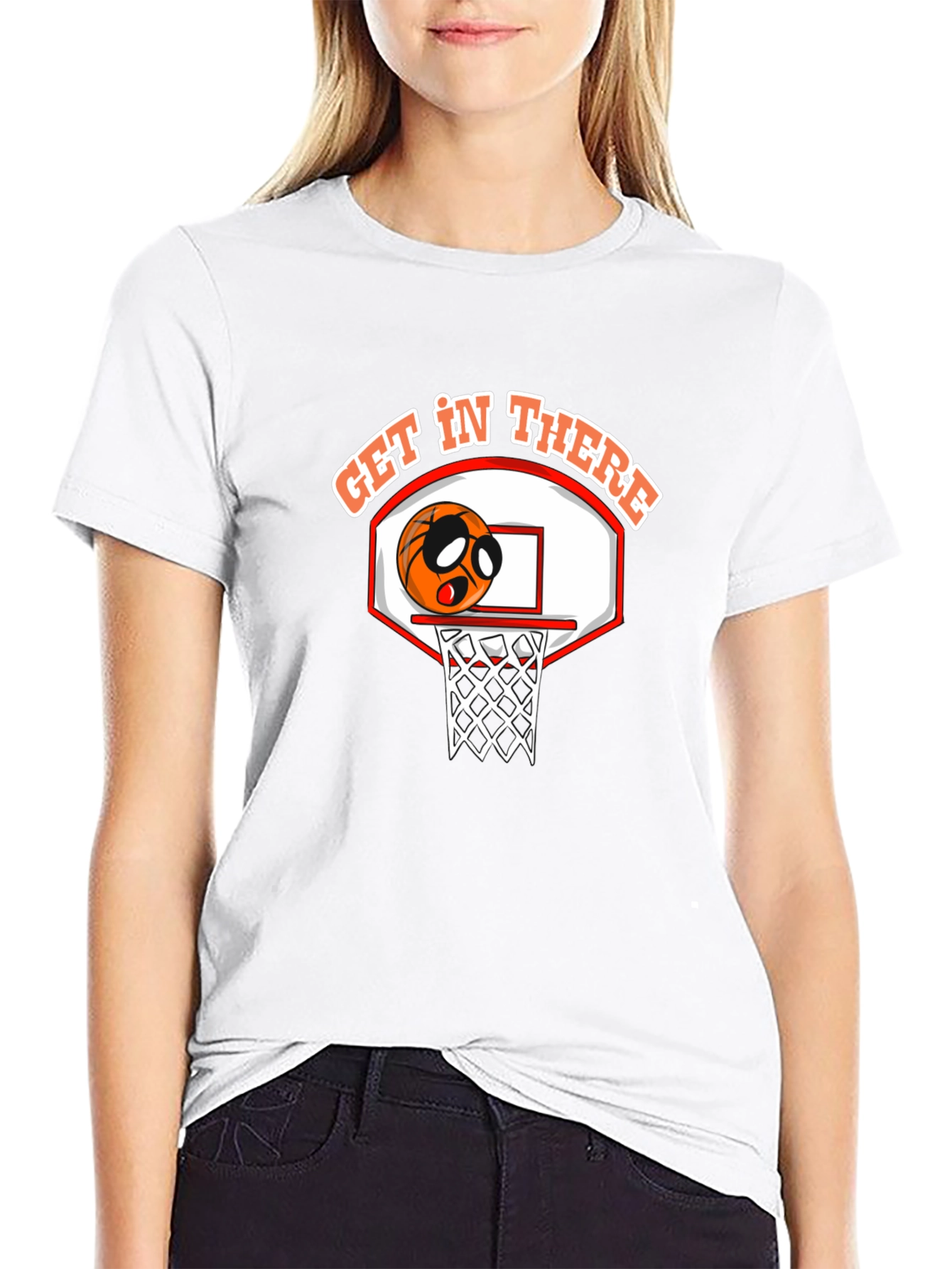 Basketball Get In There Graphic Tee
