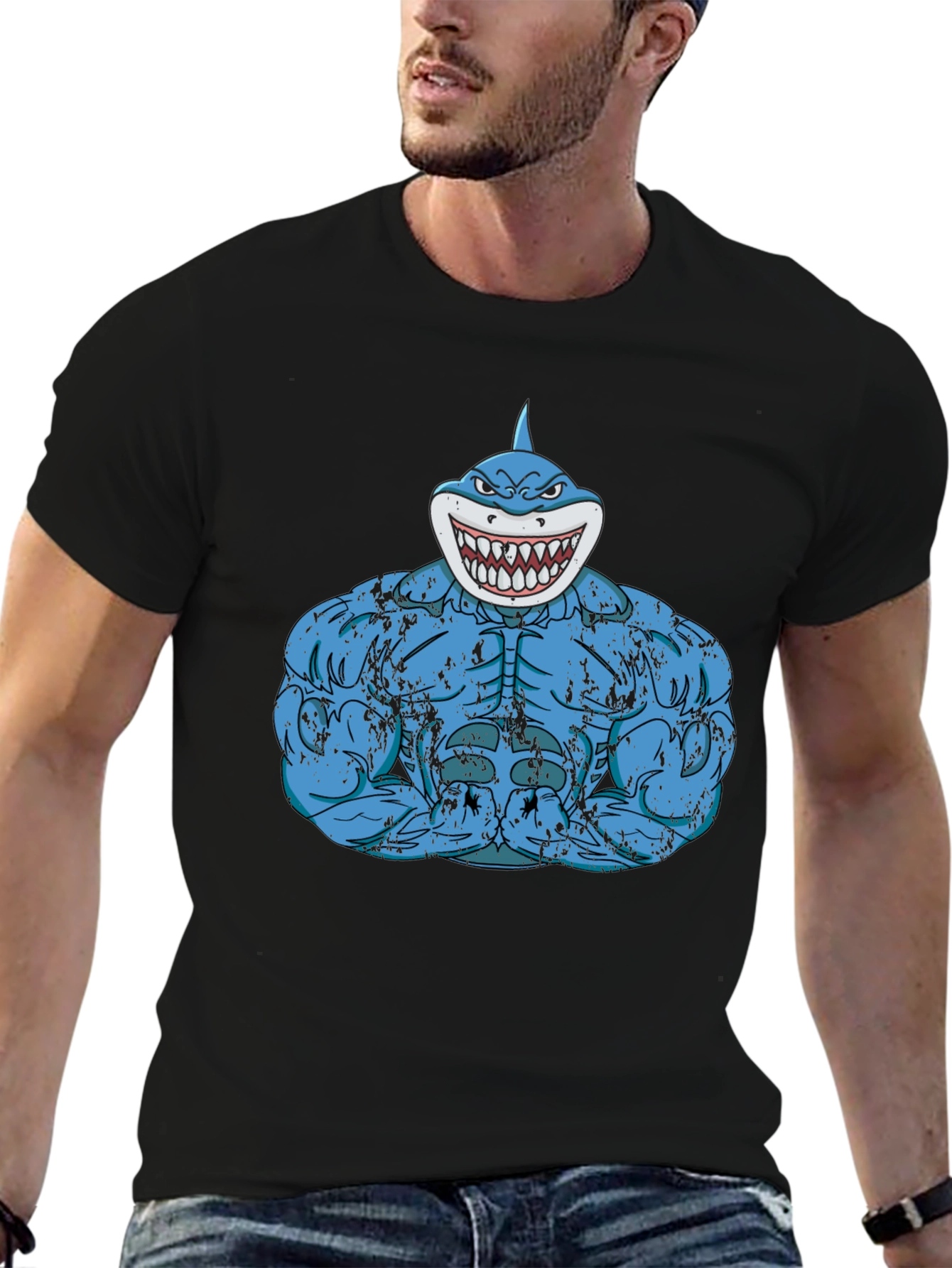 Shark Gym T-Shirt - Funny Workout Tee