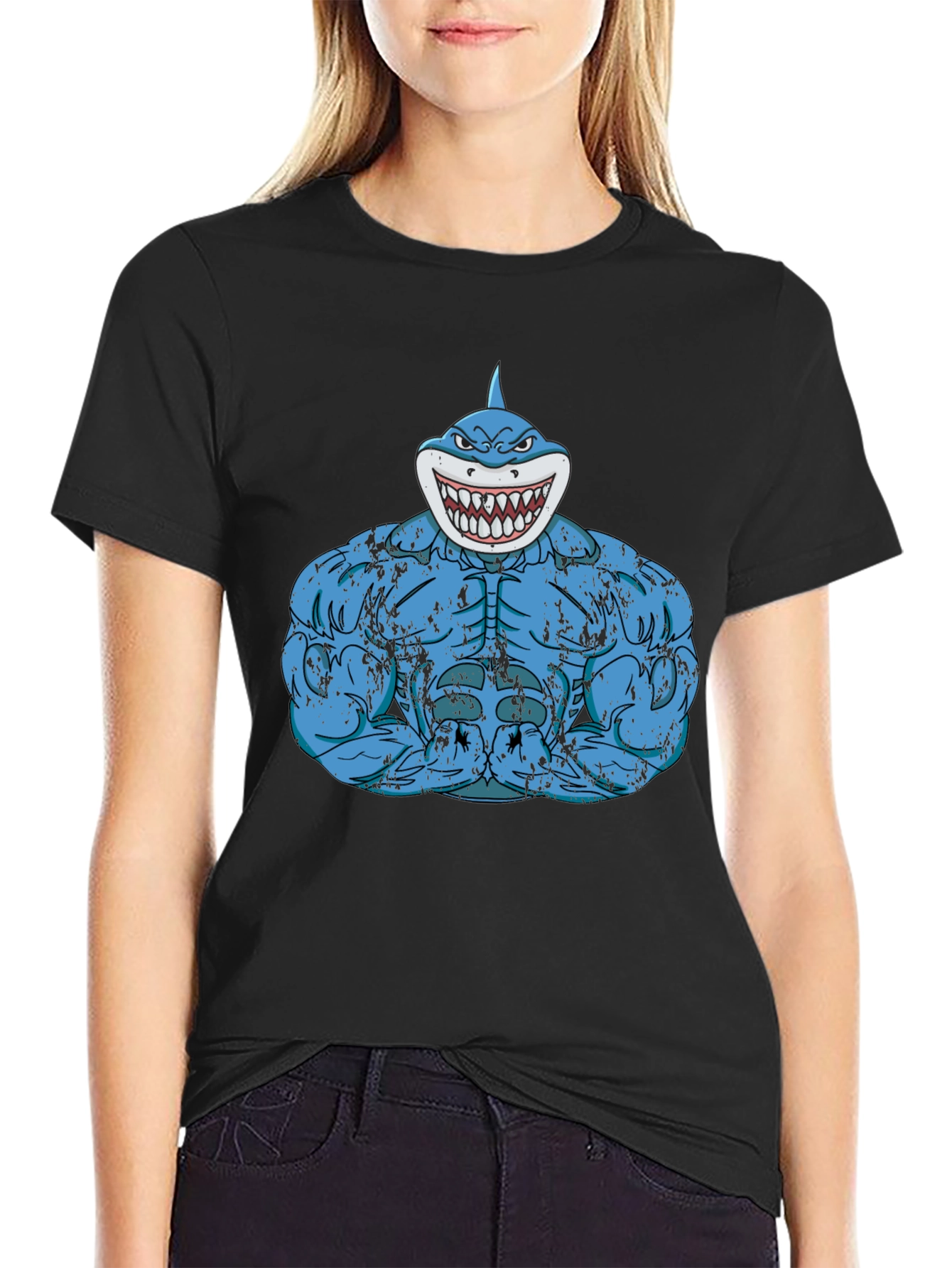 Shark Gym T-Shirt - Funny Workout Tee