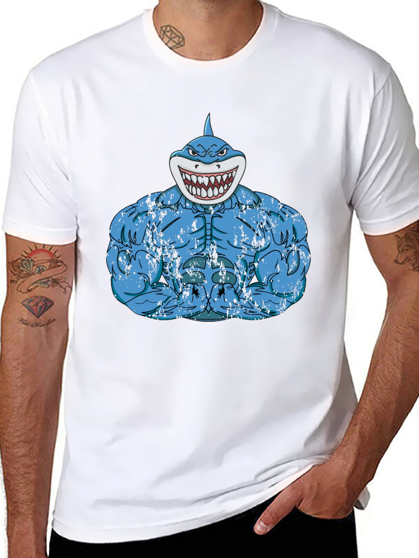 Shark Gym T-Shirt - Funny Workout Tee