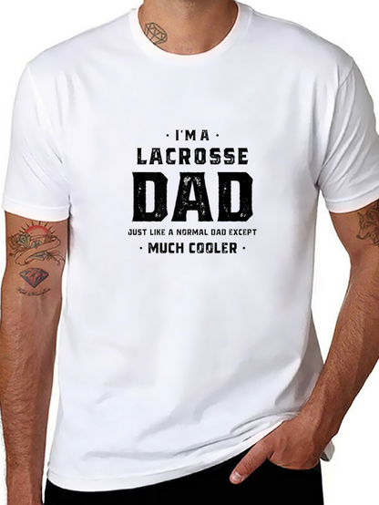 Lacrosse Dad Graphic Tee - Cool Dad Shirt