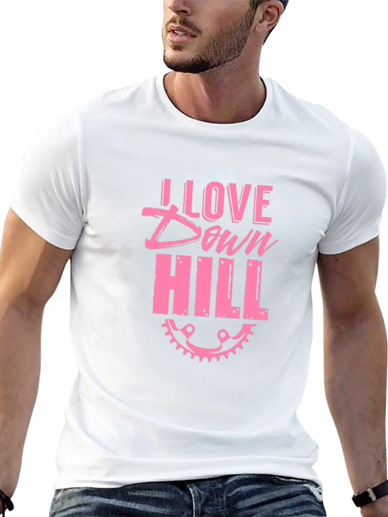 I Love Downhill Bike T-Shirt