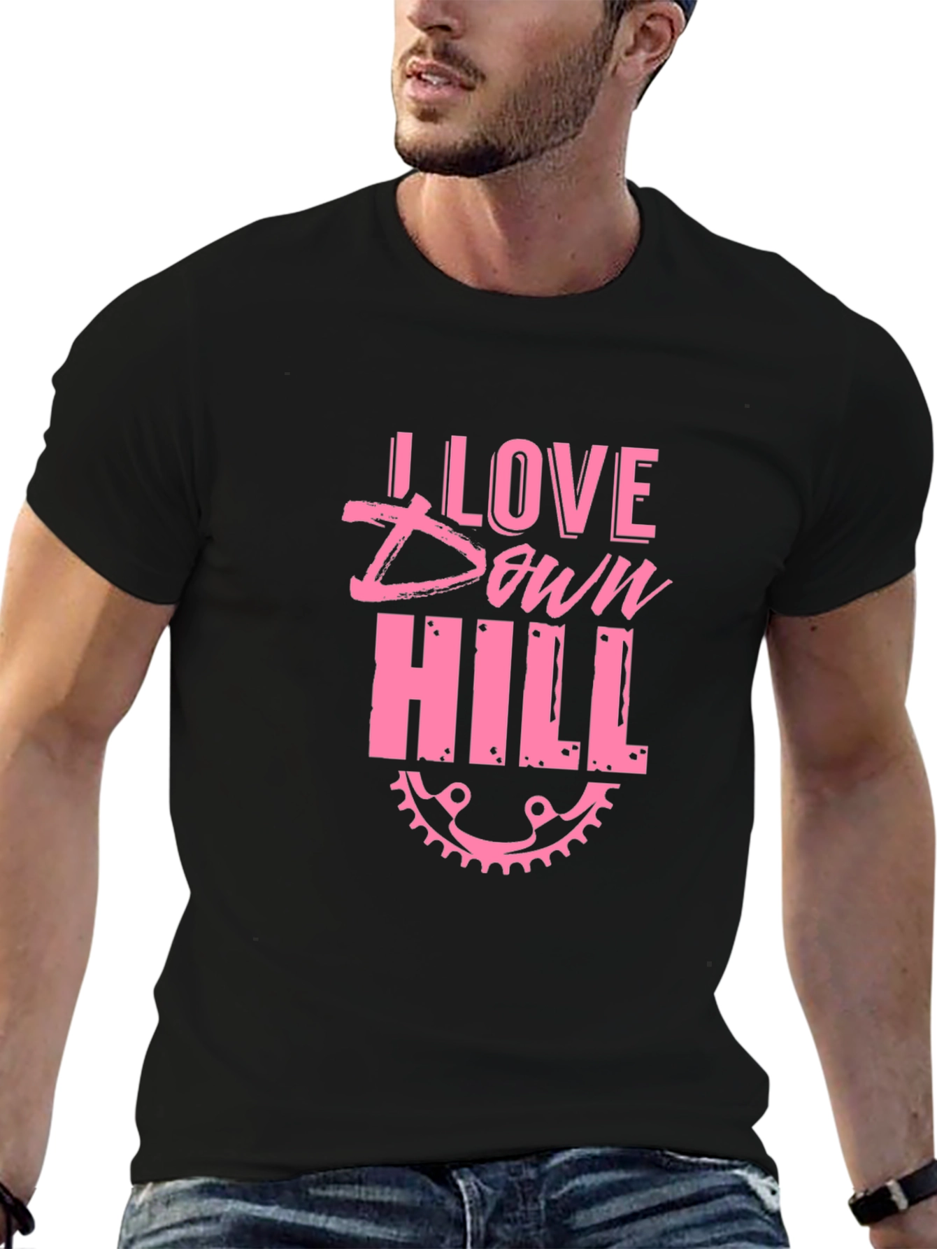 I Love Downhill Bike T-Shirt