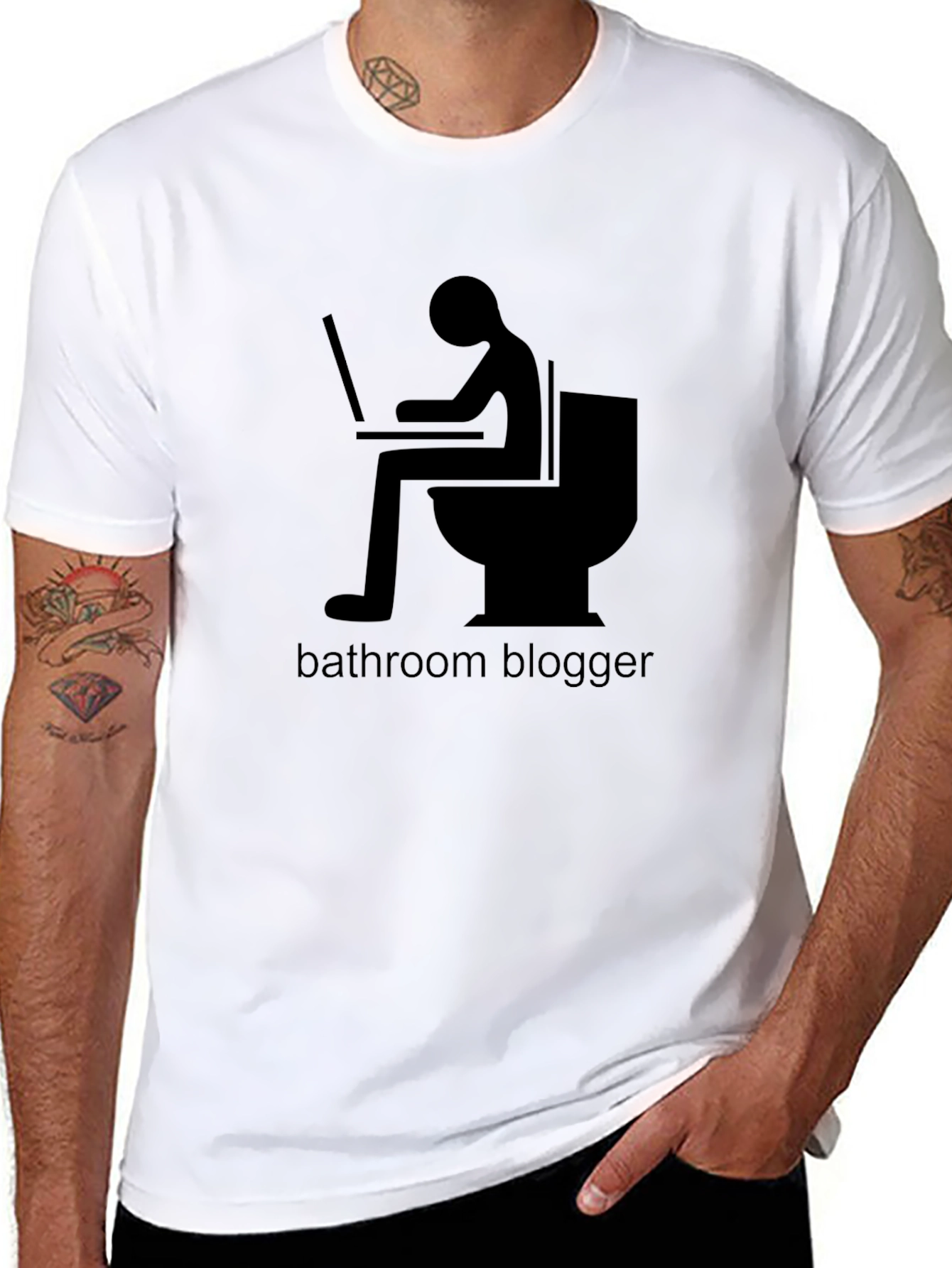 Bathroom Blogger Graphic T-Shirt