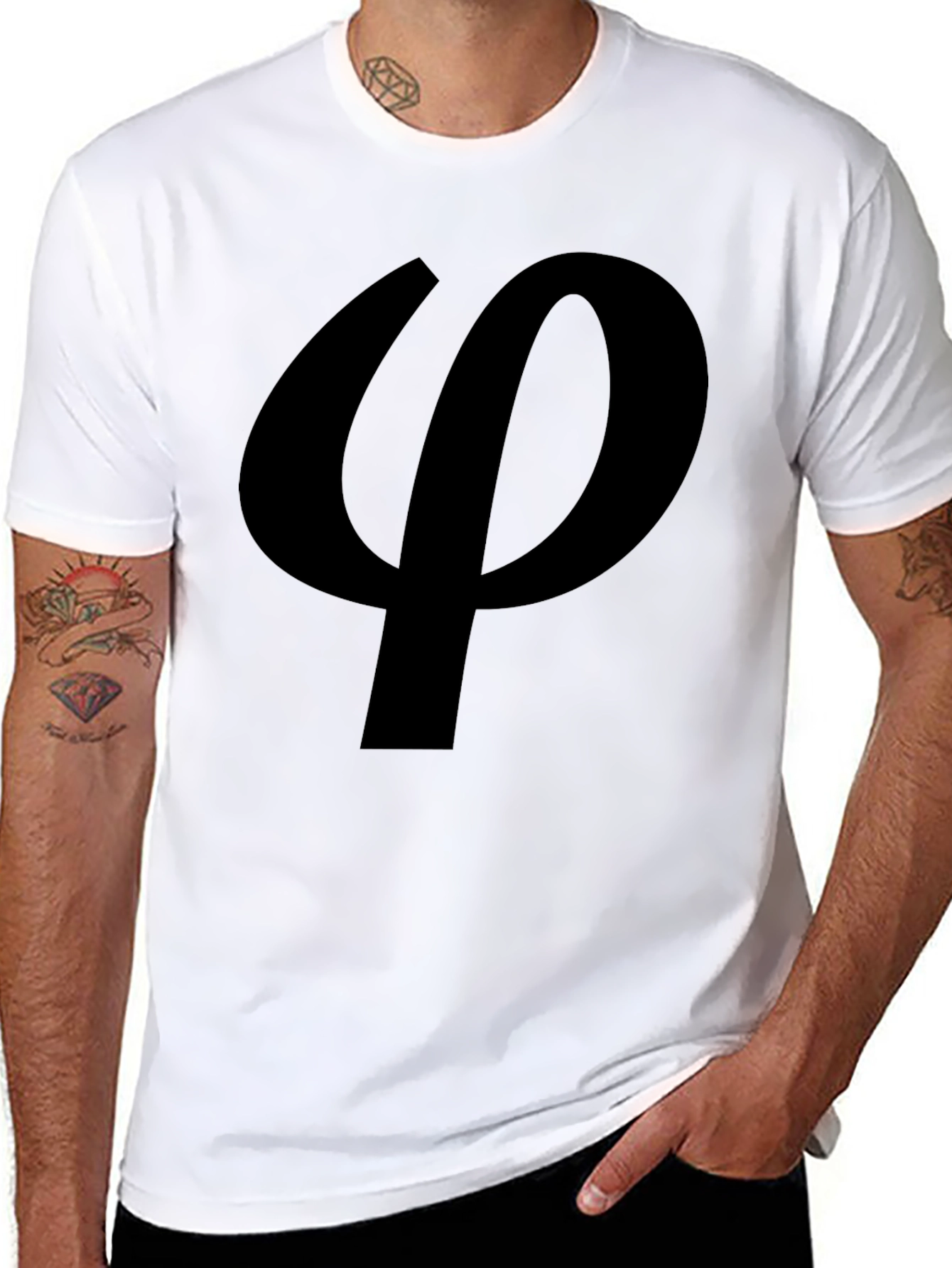 Black Phi Symbol T-Shirt