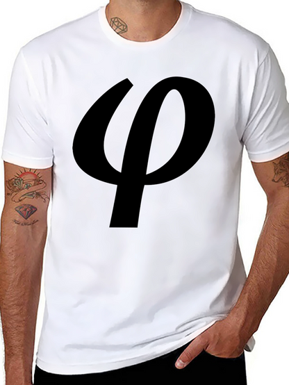 Black Phi Symbol T-Shirt