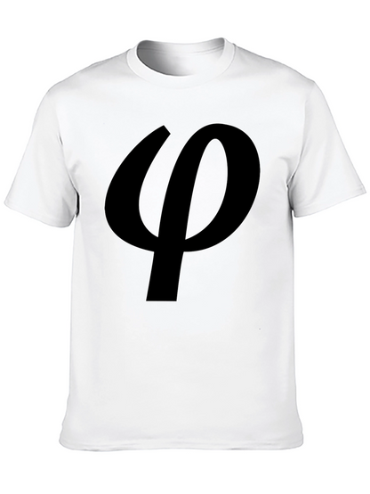 Black Phi Symbol T-Shirt